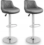 Aga 2x Barová židle Šedá