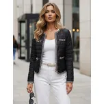 Dámská prošívaná přechodná bunda černá FashionStreet TY5530 XL