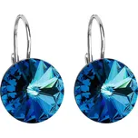 EVOLUTION GROUP CZ Stříbrné náušnice s krystaly Crystals from Swarovski® Bermuda Blue - 31106.5 Bermuda Blue