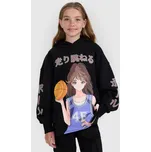 Dívčí nepruhovaná mikina s kapucí 4F 4FJRAW25TSWSF2293-20S 152