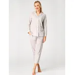 Pyžamo Key LNS 879 A26 long/r S-XL rozepínací béžová S