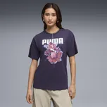Dámské triko PUMA GRAPHICS RELAXED TEE BETTER 691908_64 DEEP PLUM M