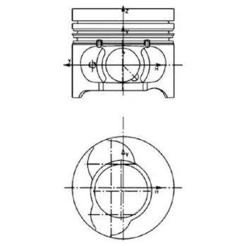 Píst motoru Píst, , 7701475898, KOLBENSCHMIDT, 40465600