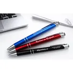 Kovová propiska s gravírováním -vzorek Barva: Tyrkysová