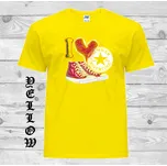 detske-bavlnene-levne-tricko-potisk-tenisek-logo Barva: Yellow - žlutá, velikost: 152