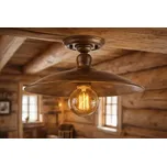 Redo LENA 02-757 - Rustikální stropní lustr + Dárek LED retro žárovka (Rustikální stropní svítidlo nejen do chalupy a roubenky)