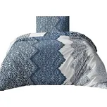 4sleep Bavlněné saténové povlečení 140 × 200 cm, 70 × 90 cm, královská modrá