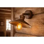 Redo LENA 02-756 - Rustikální nástěnné naklápěcí svítidlo, 1 x E27 (Rustikální nástěnná lampa na kloubu nejen na chalupu a do roubenky)