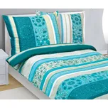 Povlečení bavlněné - Ornament tyrkysový - 140x200, 70x90 cm