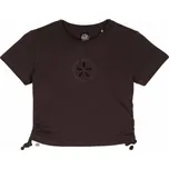 SANTA CRUZ triko - Ringed Flower Tie T-Shirt Black Wash (BLACK WASH) velikost: 6