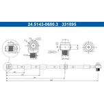 Brzdová hadice ATE 24.5143-0680.3