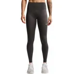 Dámské kompresní legíny s vysokým pasem Nike ONE SEAMLESS FRONT W hnědé HJ9195-036 - XS | UK 11,5 | US 12,5