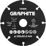 Tungsten carbide cutting disc for wood and plastic 125 x 22.2 mm TOPEX (55H698)