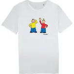 Dětské tričko Pat a Mat bílé M
