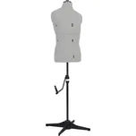 ZBXL Nastavitelná krejčovská figurína pánská šedá 37–45