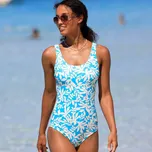 Jednodílné plavky Linao tyrkysová/režná 38