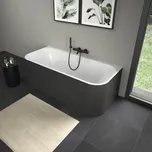 Oválná vana DURAVIT 80 x 180 x 46 cm grafit hladké matné 700451800000000