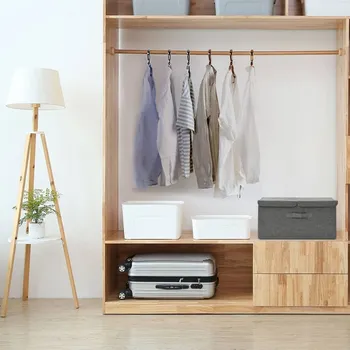 Úložný box Nábytek XL Úložný box textil 50 x 30 x 25 cm antracitový 332912