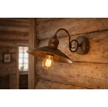 Redo LENA 02-755 - Rustikální nástěnné svítidlo, 1 x E27 (Rustikální nástěnná lampa nejen na chalupu a do roubenky)