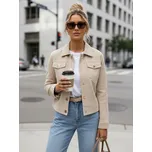 FashionStreet dámská semišová béžová bunda TY5574 M