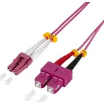 Logilink OM4 LC-SC 10.0m fialový