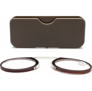 Cvikr - nosní dioptrické brýle na čtení / +2,00 v pouzdru Brown