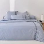 Blancheporte Bavlněné povlečení Faustine s potiskem modrá napínací prostěradlo 90x190 cm