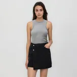 Reserved - Džínová sukně se všitými šortkami - šedá - 884IU-90J - 884IU-90J-40