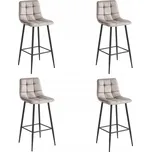 Barová Židle Oskar odstíny béžové 104 cm dřevo