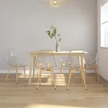 Jídelní židle 6 ks průhledné PET