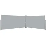 Zatahovací postranní markýza/zástěna 160 x 600 cm šedá