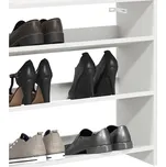 Botník bílý 60x25x62 cm kompozitní dřevo