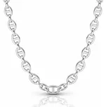 Náhrdelník z chirurgické oceli DNA Flat Stříbrný - Délka 25 cm