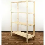 Dřevěný regál MAXI 4N 166x120x50 - borovice