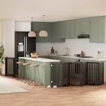 Zábrana pro psy s dvířky skládací 12 panelů černá 600 cm topol