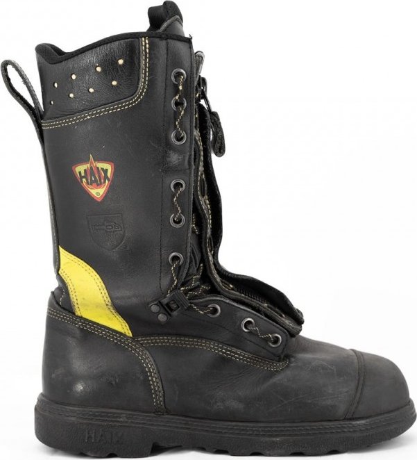HAIX Boty hasičské šněrovací FIRE FLASH GAMMA použité ČERNÁ - BLACK 42