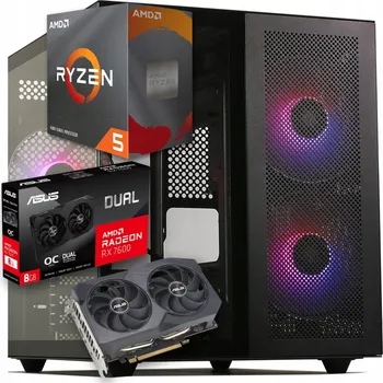 Stolní počítač BSG Striker počítač Ryzen 5, 32GB DDR4, 1TB, RX 6600, Win11