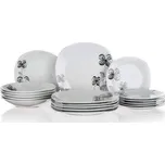 Banquet Sada talířů square FLOREA 18 dílů květinový vzor 18 ks