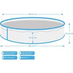 Marimex Bazén Orlando 3,05 x 0,91 m ŠEDÁ, bazén, fólie, skimmer (10303042)