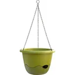 Květník MARETA závěsný samozavlažovací plastový d25x16cm, zelená