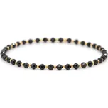 7 Angelic Eyes Spinelový náramek se 14 kt zlatými kuličkami Délka: 19 cm