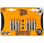 JCB SUPER alkalická baterie LR03, blistr 8 ks JCB-LR03-8B