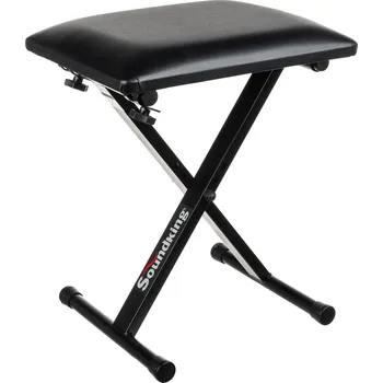 Hudební nástroj Soundking DF019 Kovová klavírní židle Black