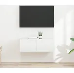 TV wall cabinet Nástěnný 2 pcs Lesklá Bílá 60 x 31 x 29.5 cm