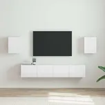 TV wall cabinet Nástěnný 2 pcs Lesklá Bílá 30 x 31 x 40 cm