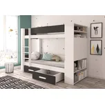 ADRK Furniture Patrová dvoulůžková postel GARET 180x80 Patrová dvoulůžková postel GARET