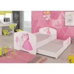 ADRK Furniture Dvojitá postel s matracemi PEPE II PRINCESS AND HORSE 160x80 Dvojitá postel s matracemi PEPE II