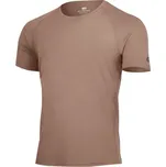 LASTING Pánské merino triko QUIDO KAŠTANOVÁ