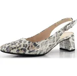 Gabor metalické lodičky se vzorem a volnou patou bianco 82.260.91 - 39 | P700412