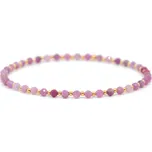 7 Angelic Eyes Rubínový náramek se 14 kt zlatými kuličkami Délka: 19 cm